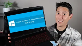 How To Create Windows 10 Install Media USB - FREE & EASY !!