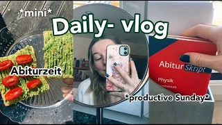 mini daily- vlog📝 | produktiver Sonntag in der Abizeit, lernen, skincare | jennybelly