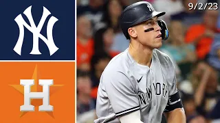 New York Yankees @ Houston Astros | Game Highlights | 9/2/23