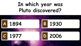 Solar System Quiz - Part 1/10 | 12 Questions | Space Quiz | Astronomy