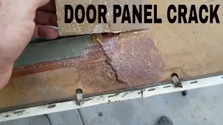 How to fix a crack in the door panel classic restoration