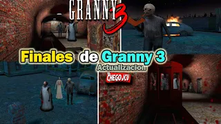 Todos los Finales BUENOS y MALOS de Granny 3 (actualizacion) | Chego