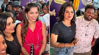 Tasty Teja ఇరానీ నవాబ్స్ SHOP Grand Opening | Shubha Shree and Priyanka jain | T TOWN CELEBRITYS