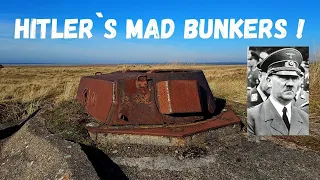 Hitler`s Atlantic Wall madness ! German WW2 bunkers still here..