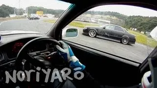 Tandem drift with Daigo Saito at Nikko Circuit