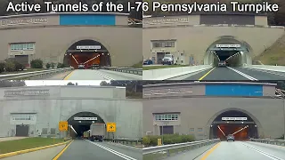 Driving Through the 4 Active Tunnels of the I-76 Pennsylvania Turnpike | PA Turnpike Tunnels