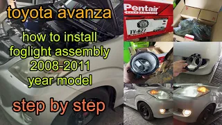 toyota avanza | how to install foglight assembly 2008-2011 year model (step by step)