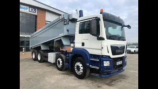 MAN TGS 32.400 *EURO 6* 8X4 ALUMINIUM INSULATED TIPPER 2015 - NV64 GWN