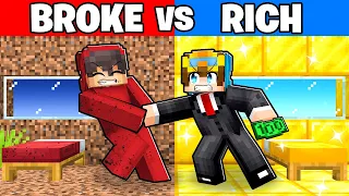 RICH vs BROKE House In Minecraft!