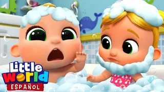 Es Hora De Bañarnos 🛀🧼 | Little World Español | Canciones Infantiles para Aprender