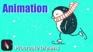 🐧✨ Learn to Animate an Adorable Ice Skating Penguin in Procreate Dreams! | Step-by-Step Tutorial 🎨📱