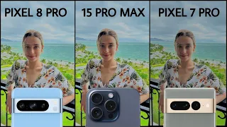 Google Pixel 8 Pro Vs iPhone 15 Pro Max Vs Google Pixel 7 Pro Camera Test Comparison