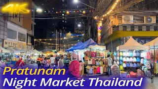 4K HDR 🇹🇭Thailand Market Walk - Pratunam Night Market Walking Tour in Bangkok, Thailand 10/2022