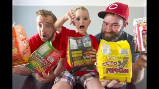 5 YEAR OLD TRIES GHOST PEPPER POPCORN!