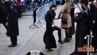 Julia Fox at The Batman premiere with Robert Pattinson, Colin Farrell, and Zoe Kravitz in NYC