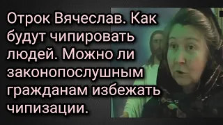 Отрок Вячеслав. Как будут чипировать людей. Можно ли законопослушным гражданам избежать чипизации.