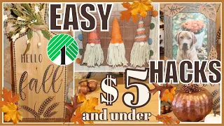 $5 and under Neutral Fall Decor | EASY Dollar Tree Fall Decor HACKS!