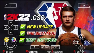 (NEW)NBA 2K22 Mobile - HD Texture Mod | PPSSPP Gameplay
