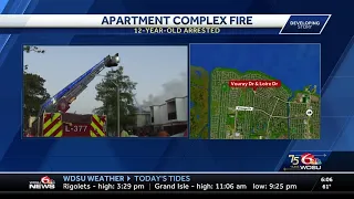 Kenner police arrest 12-year-old in apartment fire