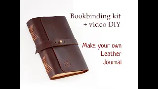 DIY for Bookbinding Kit "Make Your Own Leather Journal"