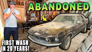 Cleaning The DIRTIEST Barn Find Mustang From The 60's! | BEST Paint Transformation Ever!