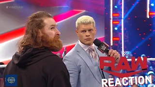 Sami Zayn Calls Out Cody Rhodes (Reaction) | WWE Raw 2/13/2023