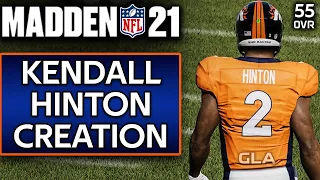 QB / WR Kendall Hinton Creation Denver Broncos Madden 21 PS4 | Xbox 1 | PC