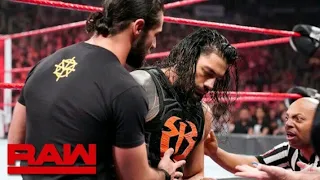 WWE: Rollins helps Roman Reigns To The Trainer' s Room: Row 11th March 11/3/ 2019/