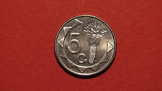 Coin Republic of Namibia. 5 cents. 2015