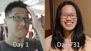 2 Years of Hair Growth in 1 Timelapse
