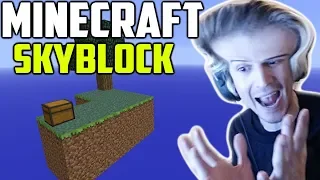 200 IQ Gamer Innovates Minecraft Skyblock Survival! | xQcOW