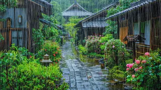 Rain Sounds For Sleeping 🌧️ Enjoy The Tranquility Of Rain In Japanese Garden, Rain No Commercials