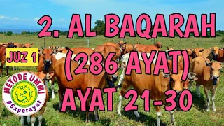 Al Baqarah Metode Ummi Ayat 21-30, 5x ulang per ayat | Juz 1