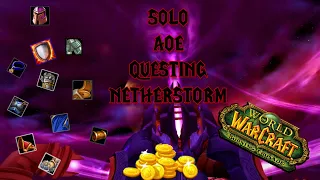 WOW Classic TBC: Blood Elf Paladin Solo AOE Questing Netherstorm