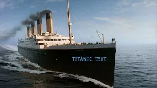 Titanic text