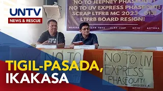 Tigil-pasada, isasagawa ng ilang transport groups bilang protesta vs PUV modernization