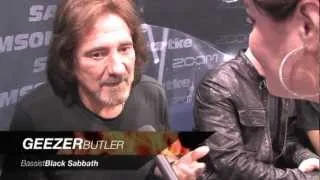 SDMETALROCKS - NAMM 2013 - MzHollywood w/ Geezer Butler, bassist for Black Sabbath