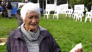 Tūhoe hapū protest for land to be returned from iwi entity to hapū