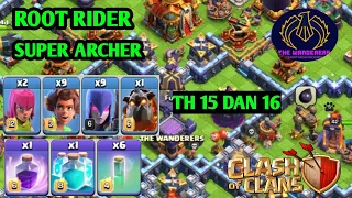 SERANGAN ROOT RIDER SA BLIMP! STRATEGI TH 15 DAN 16 - CLASH OF CLANS