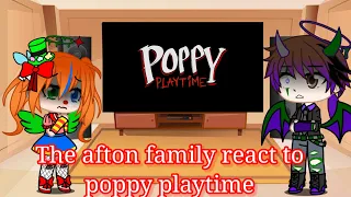 The afton family react to poppy playtime ghs animations and chapter 3 trailer