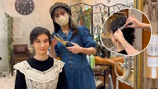 ASMR I got Spring Hair Makeover in Prettiest Japanese salon, Soft Spoken