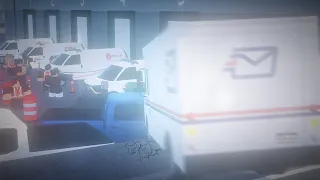 RUNAWAY Mail Van CRASHES into Warehouse..! | ERLC Liberty County (Roblox)