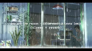 you are the reason - calum scott & leona lewis (slowed + reverb)