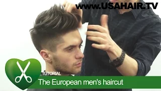 The European men's haircut. parikmaxer TV USA
