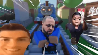 ROBLOX Get Ran Over By Thomas Train! (FUNNY MOMENTS)
