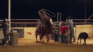 Tie Down Calf Roping at Diamond F Arena.  Open, #9, #10.  Round 1
