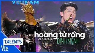 Noo Phước Thịnh live siêu hay "Định mệnh", mệt mỏi khi hát lưới mascot mắc vào môi | Ca Sĩ Mặt Nạ