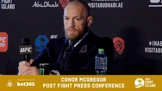 CONOR MCGREGOR REFLECTS ON LOSS TO DUSTIN POIRIER AT UFC 257