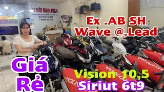 Vision 10t5 Sirus 6t9 giá xe cũ ở Minh Luân hôm nay 7/5
