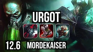 URGOT vs MORDEKAISER (TOP) | 6/0/5, Dominating, Rank 12 Urgot | NA Grandmaster | 12.6